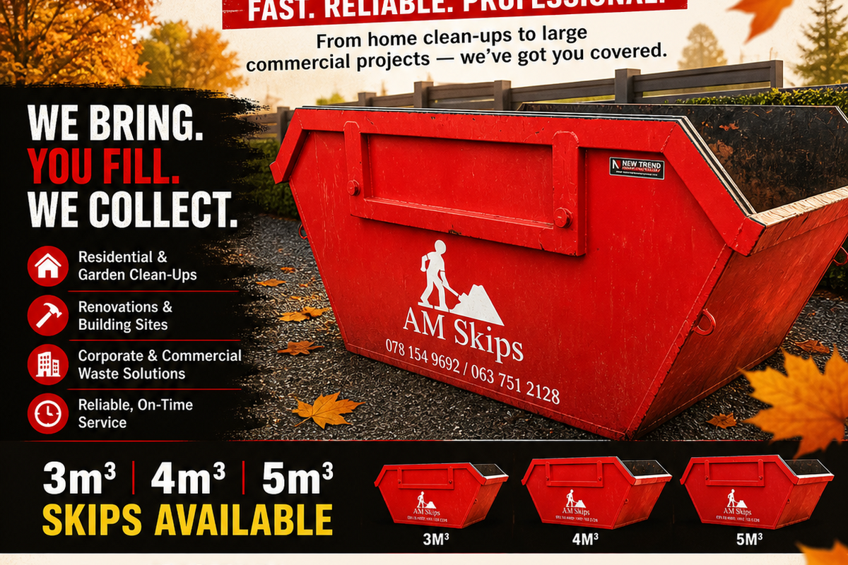 AM Skips - CLEAR OUT THIS AUTUMN AM Skips - CLEAR OUT THIS AUTUMN